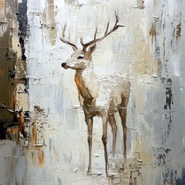 Schilderij Hert